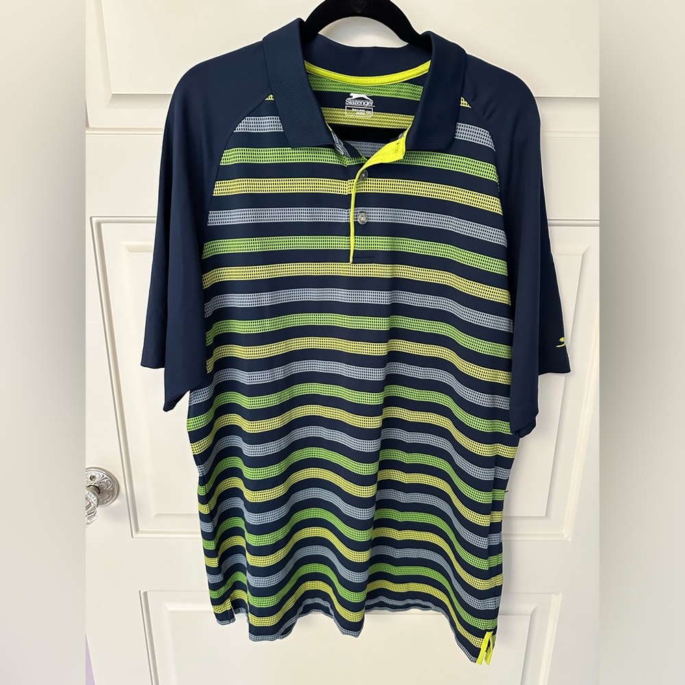 Slazenger Striped Golf Polo